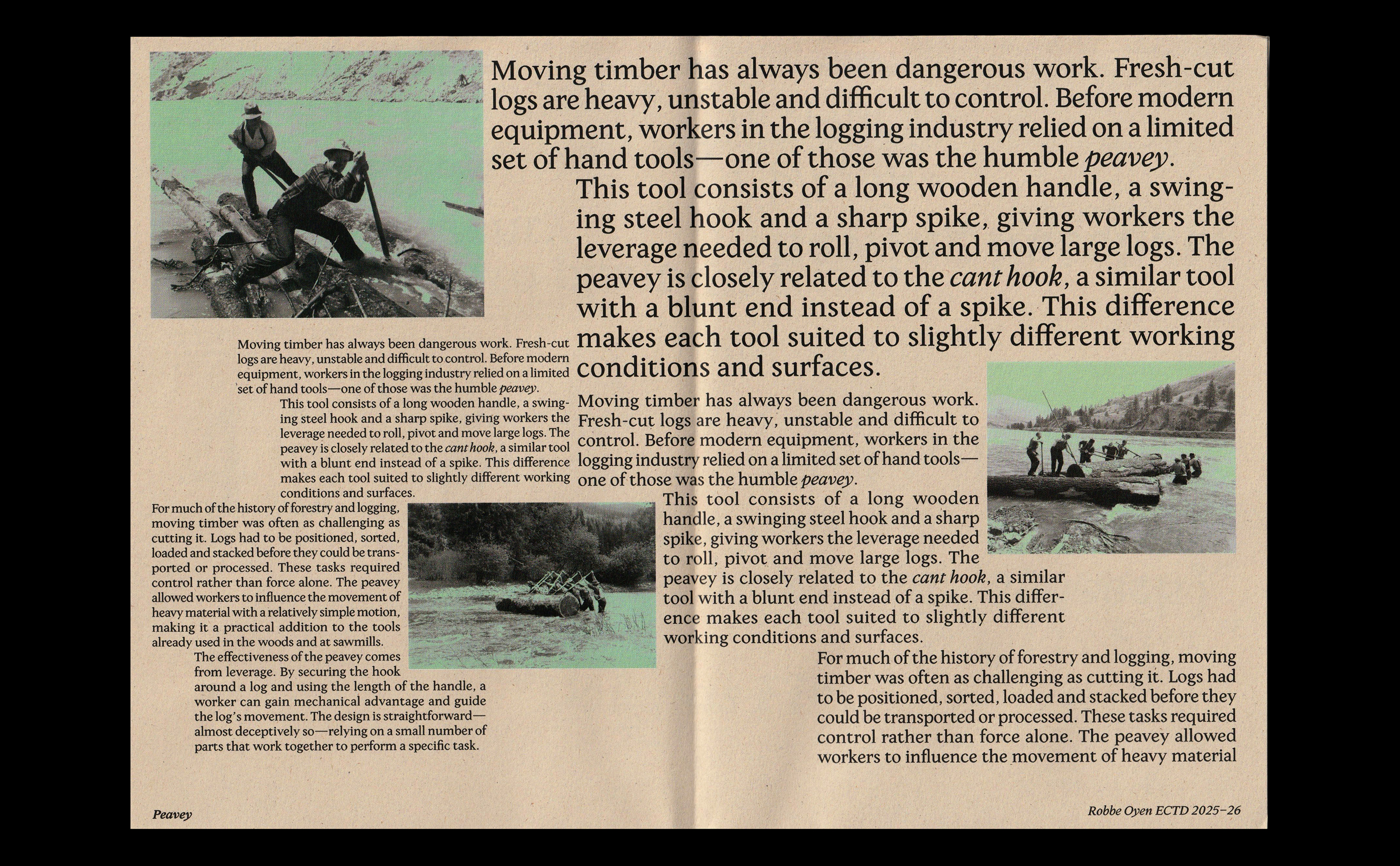 Peavey specimen spread